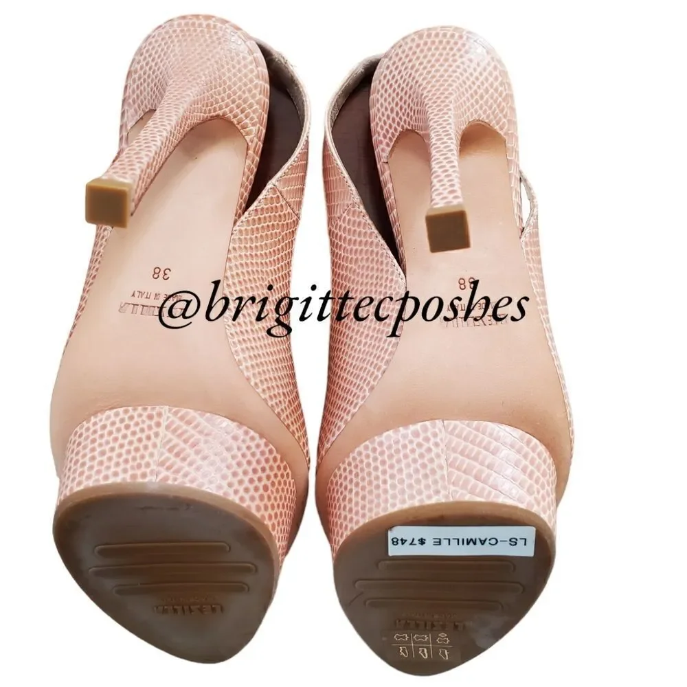 LE SILLA Camille Peep Toe Platform Pumps Size 8